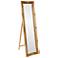 Howard Elliott Queen Ann 66" High Antique Gold Floor Standing Mirror