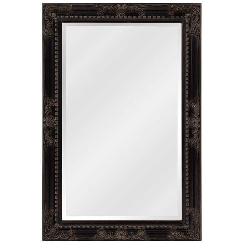 Image 1 Howard Elliott Queen Ann Antique Black 24" x 36" Wall Mirror