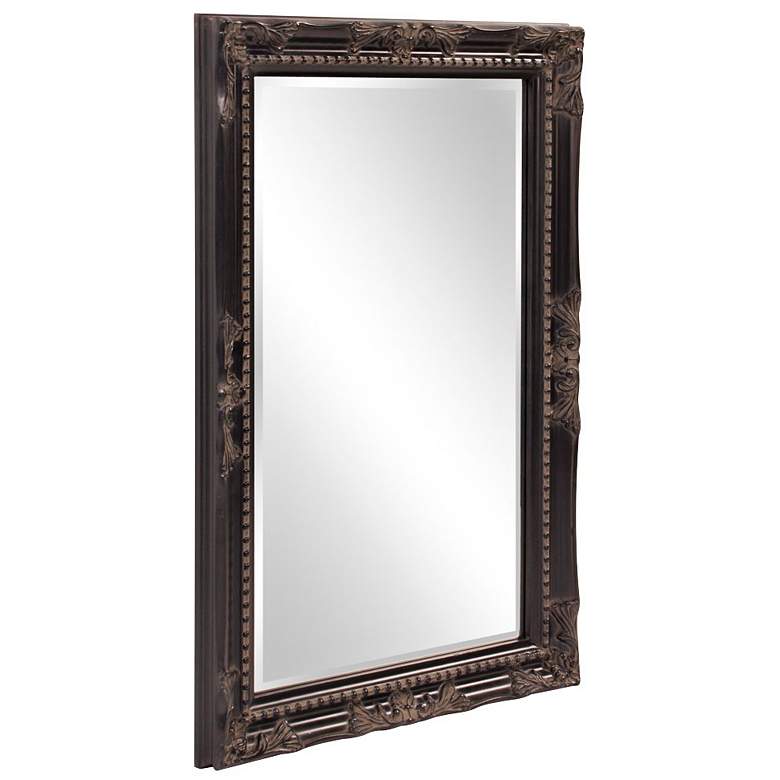 Image 2 Howard Elliott Queen Ann Antique Black 24 inch x 36 inch Wall Mirror more views