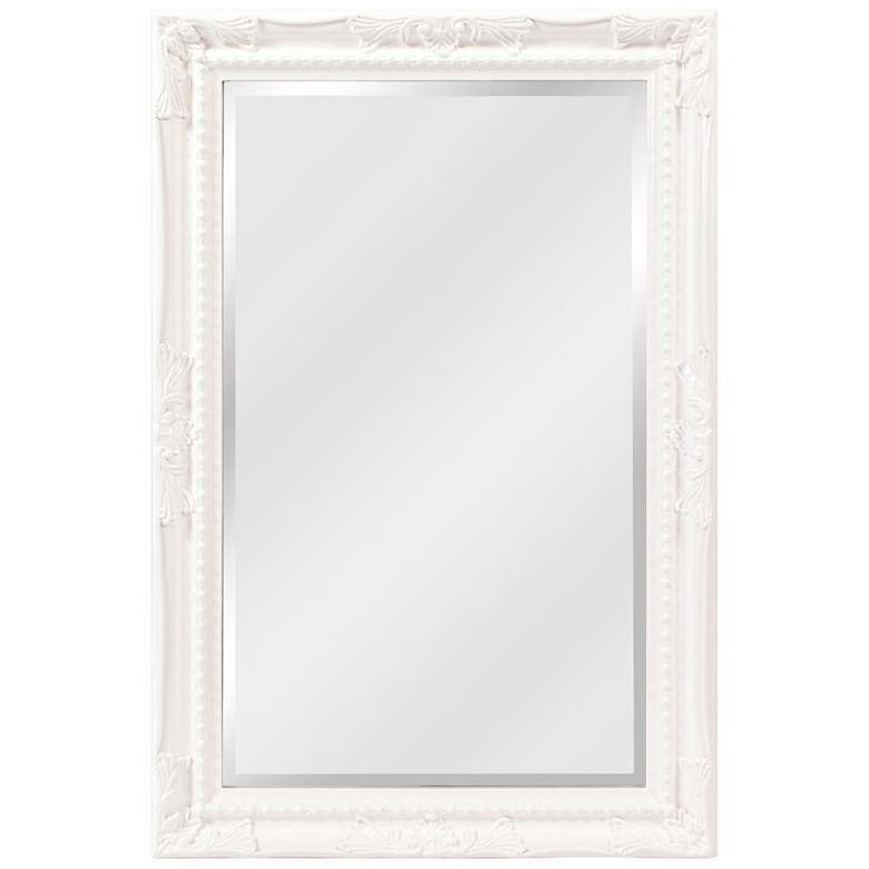 Image 1 Howard Elliott Queen Ann Glossy White 24 inch x 36 inch Wall Mirror