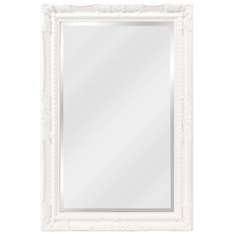 Image 1 Howard Elliott Queen Ann Glossy White 24" x 36" Wall Mirror