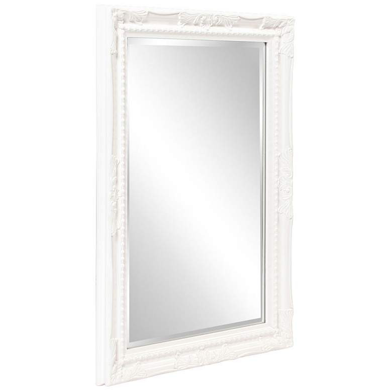 Image 2 Howard Elliott Queen Ann Glossy White 24" x 36" Wall Mirror more views