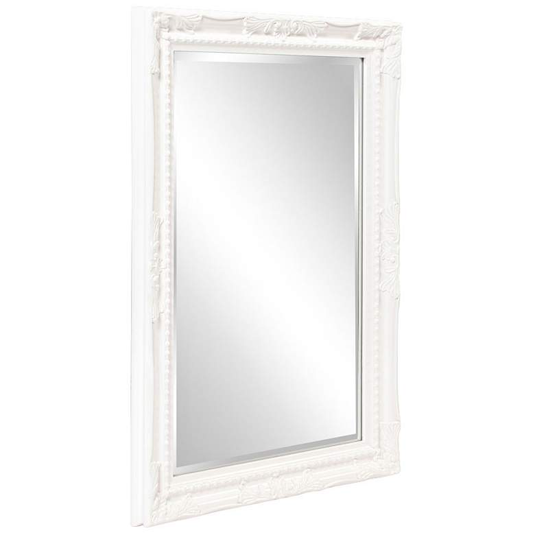 Image 2 Howard Elliott Queen Ann Glossy White 24 inch x 36 inch Wall Mirror more views