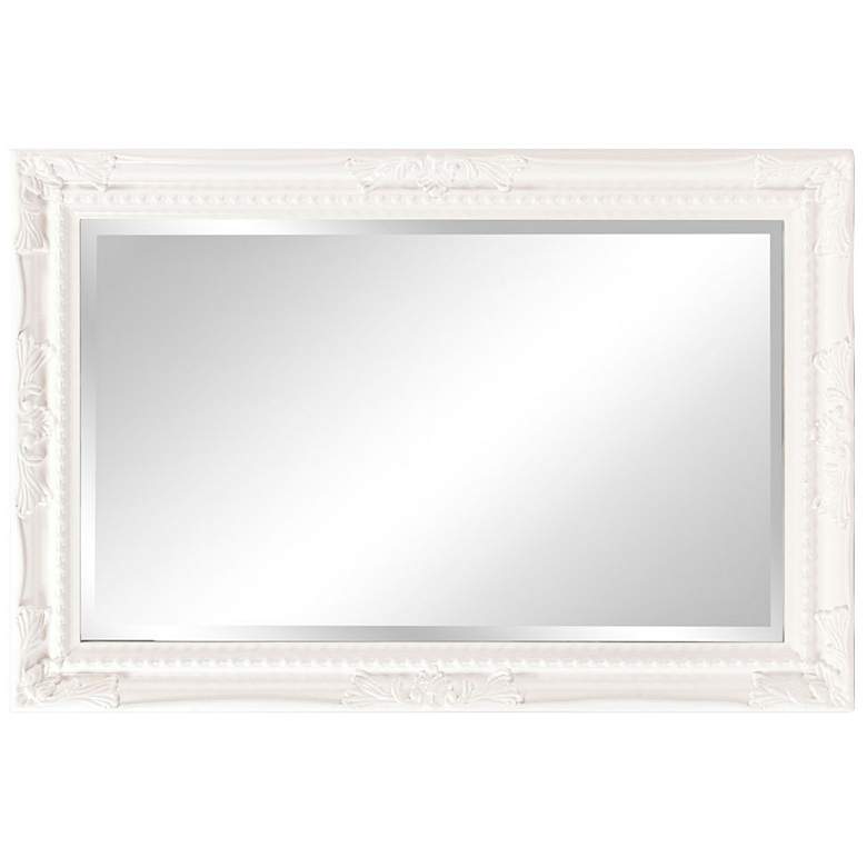 Image 3 Howard Elliott Queen Ann Glossy White 24 inch x 36 inch Wall Mirror more views