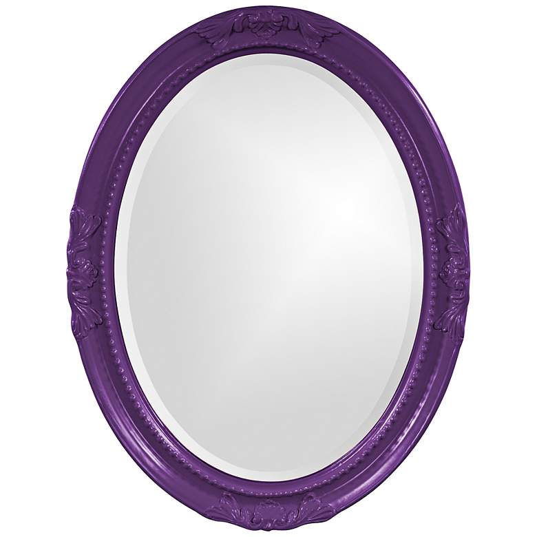 Image 1 Howard Elliott Queen Ann Royal Purple 25x33 Wall Mirror