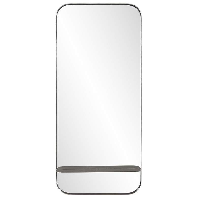 Image 1 Howard Elliott Rectangular 20"x44" Stainless Steel Framed Mirror