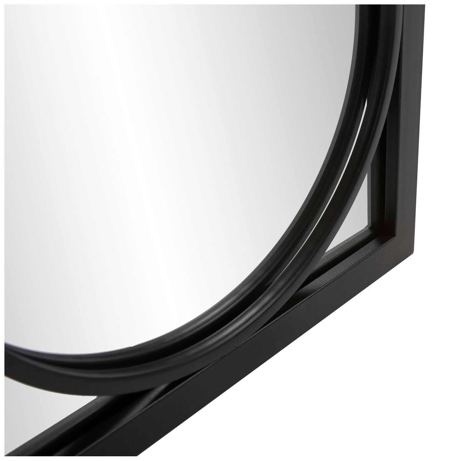 Image 3 Howard Elliott Rectangular 21"x47" Oberon Mirror with Circular Ov more views