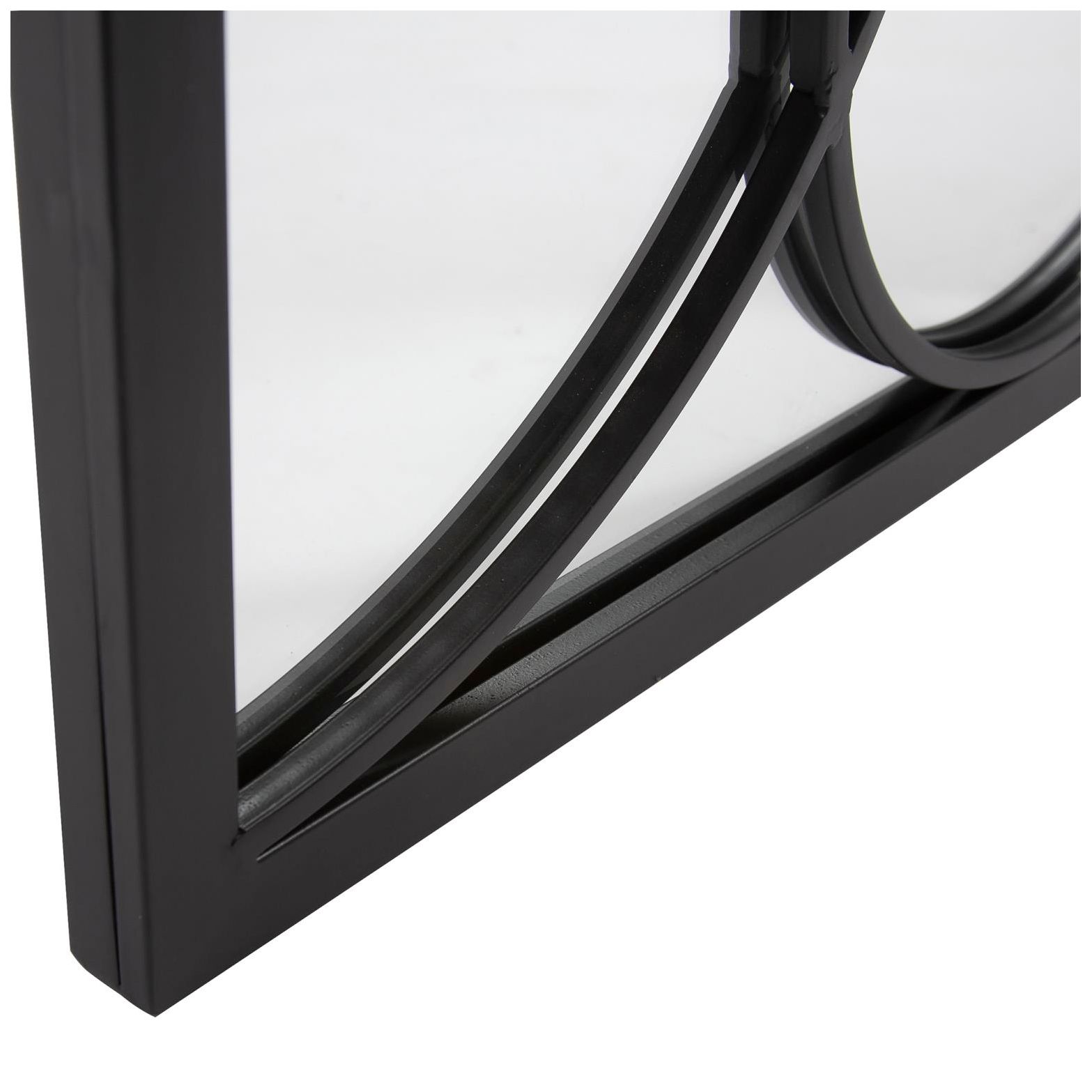 Image 4 Howard Elliott Rectangular 21"x47" Oberon Mirror with Circular Ov more views