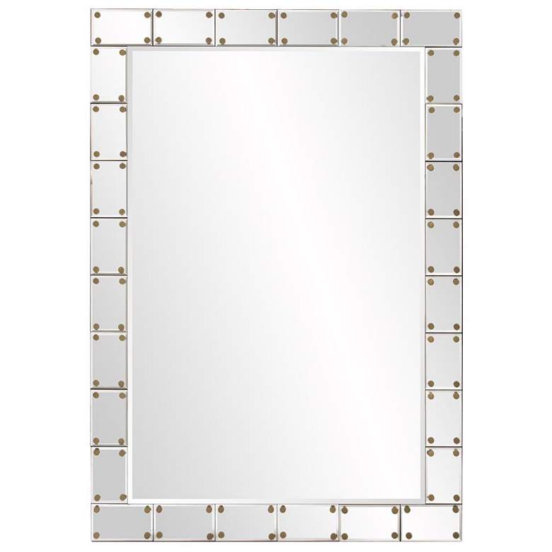 Image 1 Howard Elliott Rectangular 27.5"x39.5" Studded Remington Wall Mir