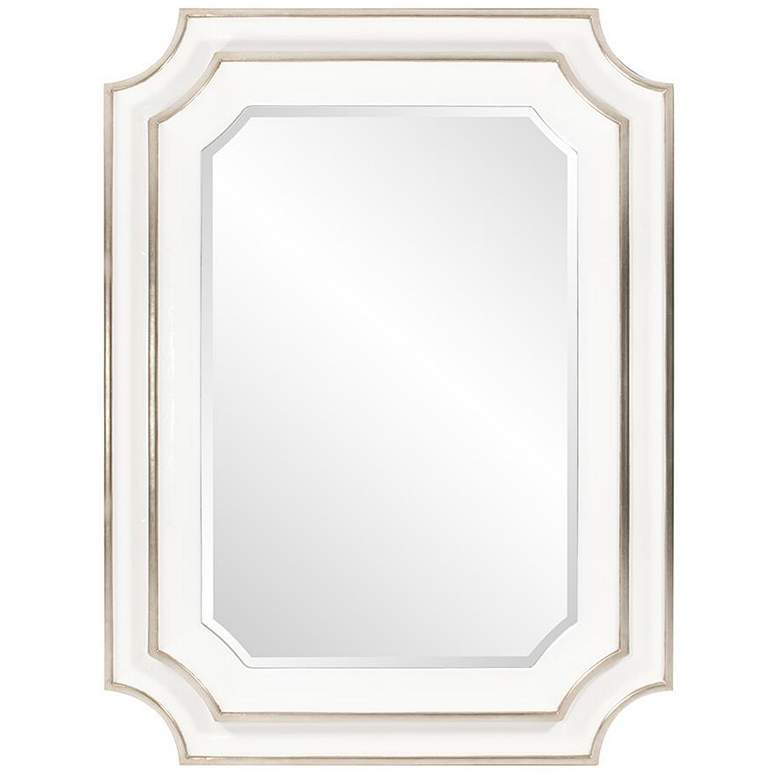 Image 1 Howard Elliott Rectangular 36"x48" Dante Mirror With Scalloped Co