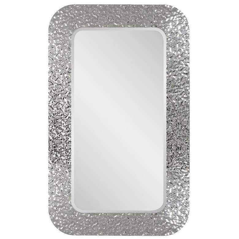 Image 1 Howard Elliott Rectangular 39"x25" Stainless Steel Textured Olmst
