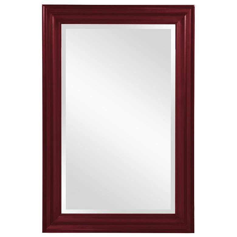 Image 1 Howard Elliott Rectangular Burgundy 24"x36" Wood Framed George Mi