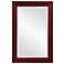 Howard Elliott Rectangular Burgundy 24"x36" Wood Framed George Mi