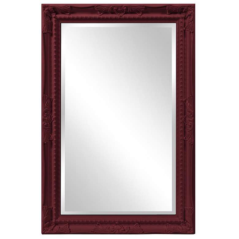 Image 1 Howard Elliott Rectangular Glossy Black 24"x36" Beveled Queen Ann
