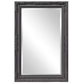 Image1 of Howard Elliott Rectangular Glossy Black 24"x36" Beveled Queen Ann