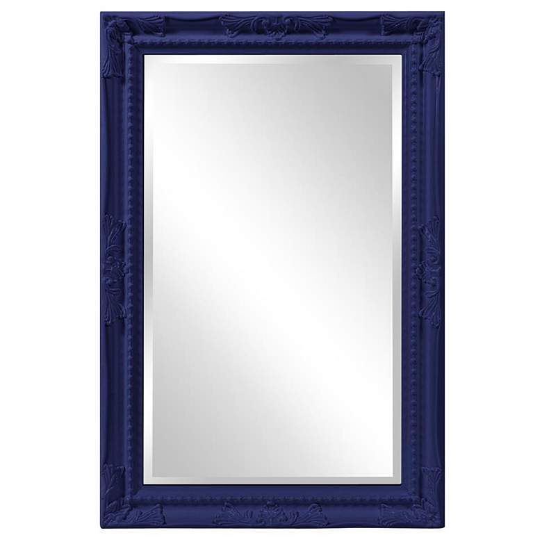 Image 1 Howard Elliott Rectangular Glossy Black 24"x36" Beveled Queen Ann