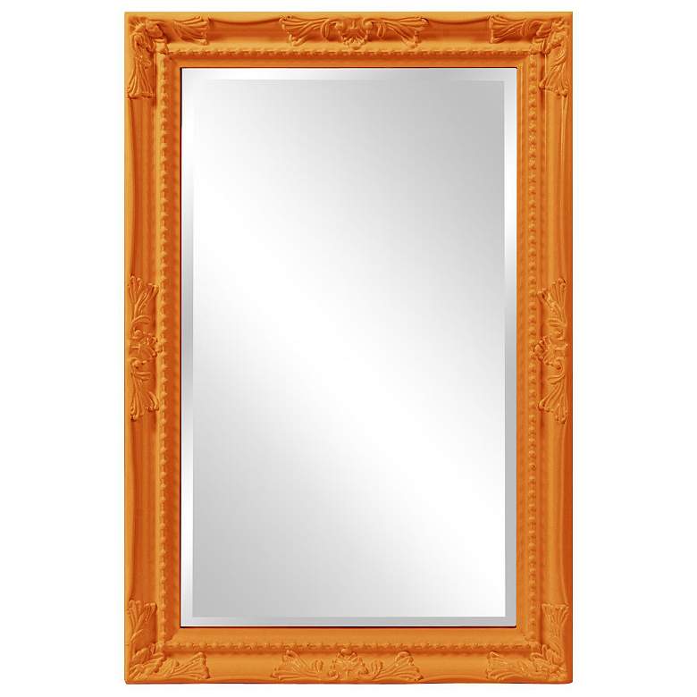 Image 1 Howard Elliott Rectangular Glossy Black 24"x36" Beveled Queen Ann