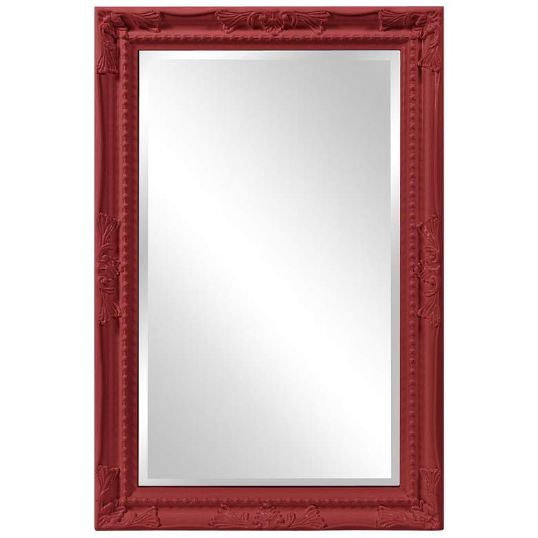Image 1 Howard Elliott Rectangular Glossy Black 24"x36" Beveled Queen Ann