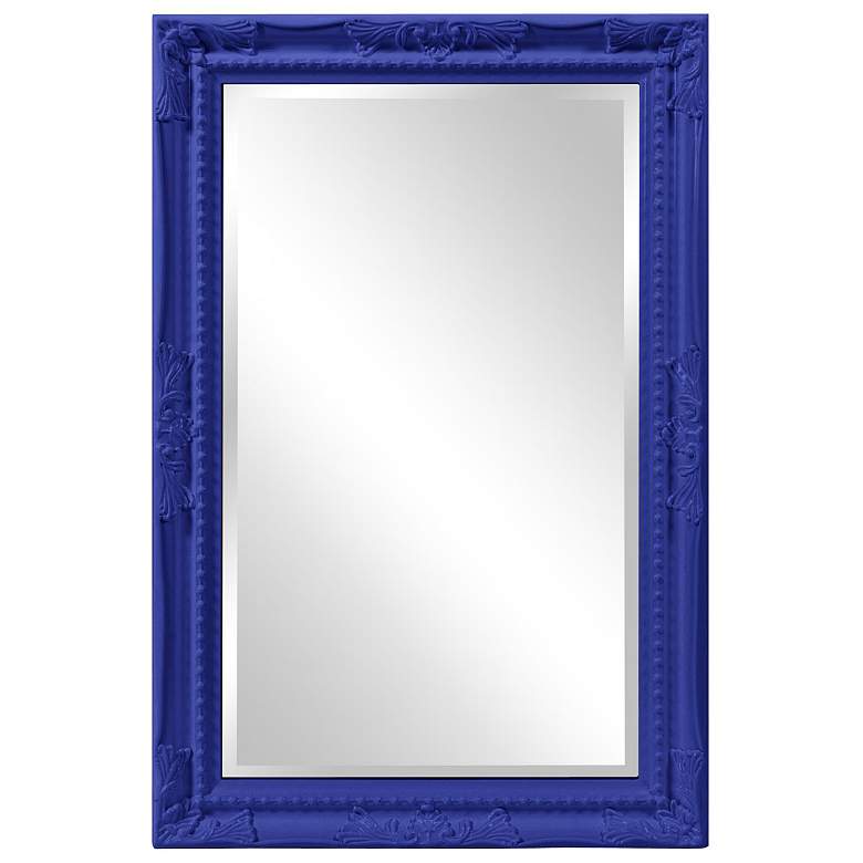 Image 1 Howard Elliott Rectangular Glossy Black 24"x36" Beveled Queen Ann
