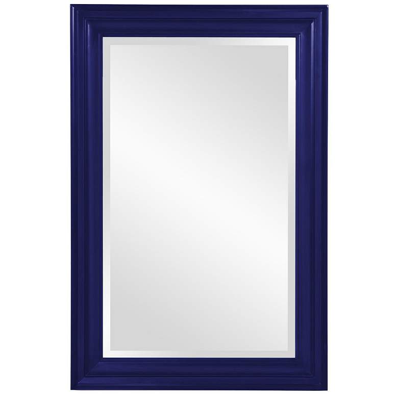 Image 1 Howard Elliott Rectangular Glossy Navy 24"x36" Wood Framed George