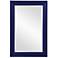 Howard Elliott Rectangular Glossy Navy 24"x36" Wood Framed George