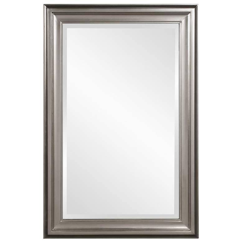 Image 1 Howard Elliott Rectangular Glossy Nickel 24"x36" Wood Framed Geor