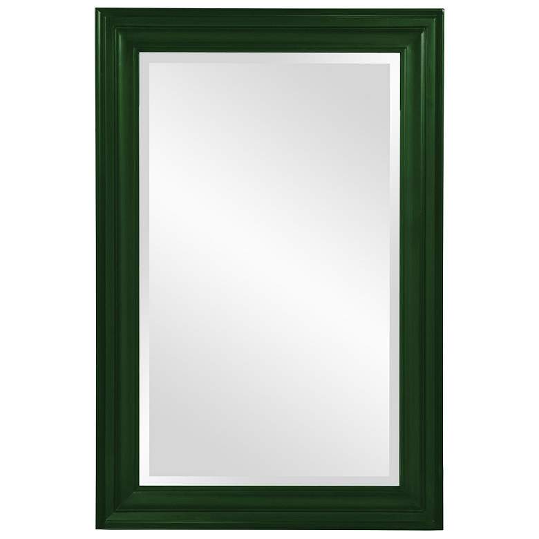 Image 1 Howard Elliott Rectangular Hunter Green 24"x36" Wood Framed Georg