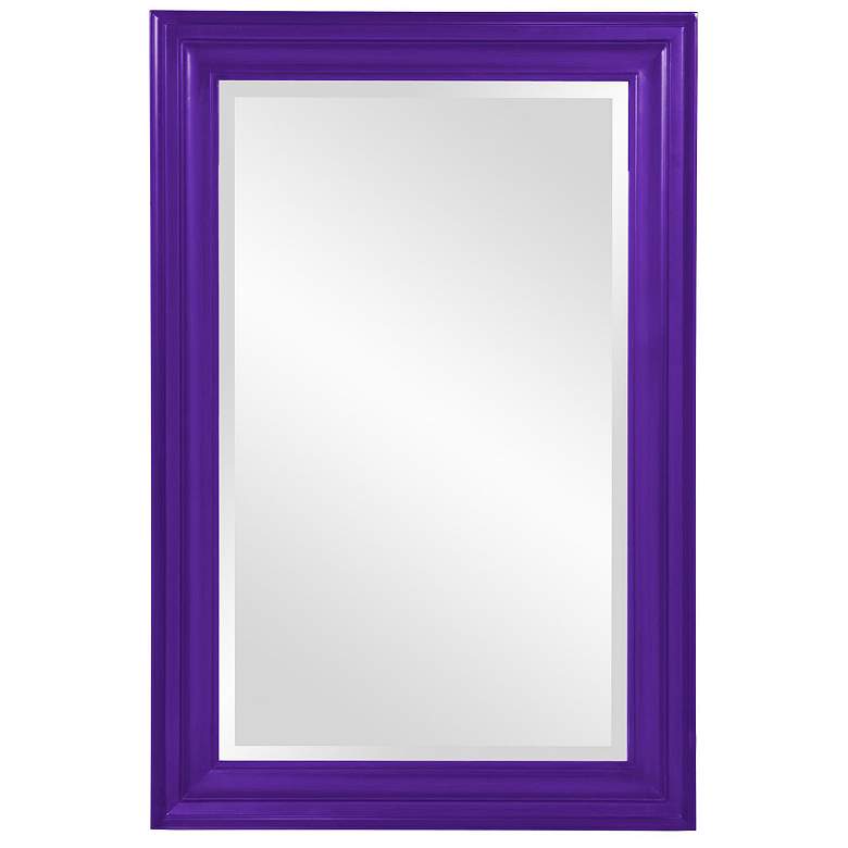 Image 1 Howard Elliott Rectangular Royal Purple 24"x36" Wood Framed Georg
