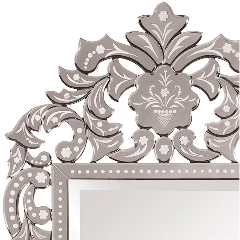 Image 2 Howard Elliott Regina 34" x 56" Venetian Etched Wall Mirror more views