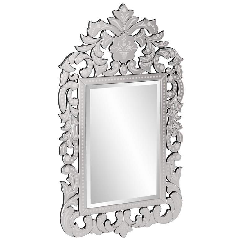 Image 3 Howard Elliott Regina 34" x 56" Venetian Etched Wall Mirror more views