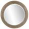 Howard Elliott Round 54" Bergman Mirror with Rib Textured Frame
