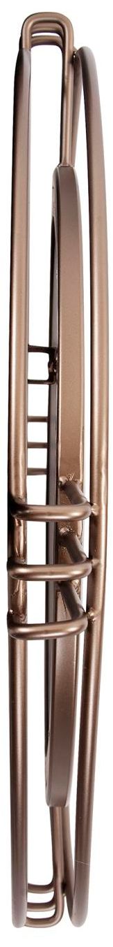 Image 5 Howard Elliott Round Bronze 28" Cullen Mirror with Vintage Metal Frame more views