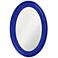 Howard Elliott Royal Blue Oval 21"x31" Rib Texture Framed Ethan M
