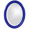 Howard Elliott Royal Blue Oval Wood Framed 25"x33" George Mirror