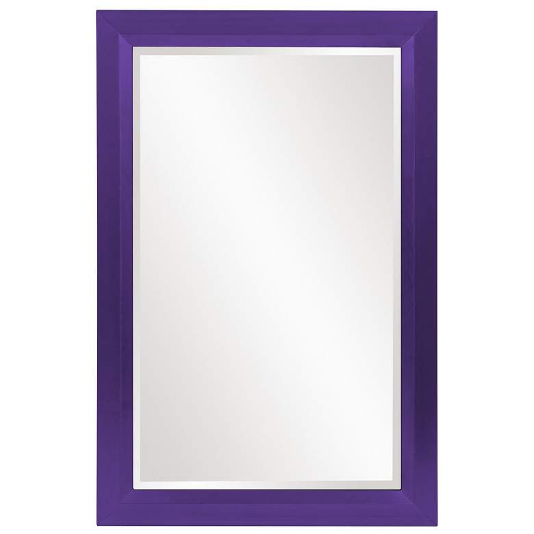 Image 1 Howard Elliott Royal Purple Rectangular 28"42" Wood Framed Avery