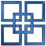 Howard Elliott Sapphire Blue Square 16"x16" Landia Wall Mirror