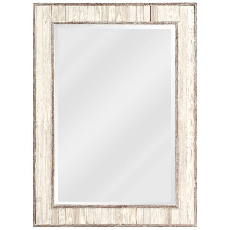 Image 1 Howard Elliott Sawyer Wood Plank 31 1/2" x 43" Wall Mirror