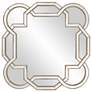 Howard Elliott Scalloped Octagonal 48" Champagne Silver Aleena Wall Mi