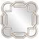 Howard Elliott Scalloped Octagonal 48" Champagne Silver Aleena Wall Mi