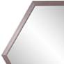 2_Howard Elliott Sheldrake 30" Modern Graphite Hexagonal Wall Mirror more views