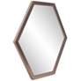 5_Howard Elliott Sheldrake 30" Modern Graphite Hexagonal Wall Mirror more views