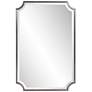 1_Howard Elliott Shield 36" x 24" Titanium Silver Wall Mirror