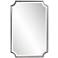 Howard Elliott Shield 36" x 24" Titanium Silver Wall Mirror