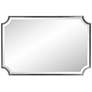 4_Howard Elliott Shield 36" x 24" Titanium Silver Wall Mirror more views