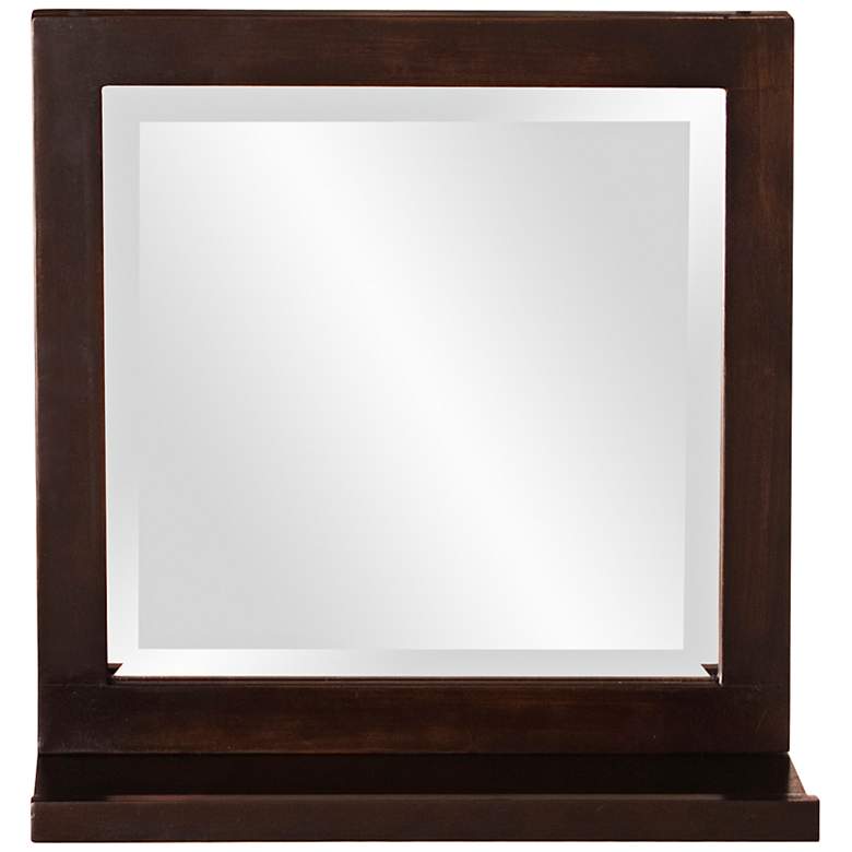 Image 1 Howard Elliott Silhouette 16 inch Square Deep Brown Mirror