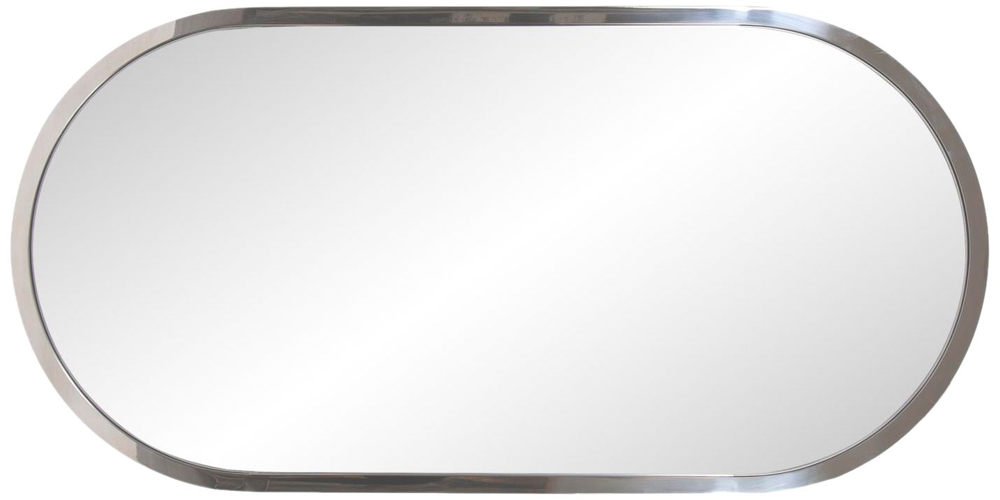 Image 5 Howard Elliott Silver Capsule 20"x40" Metal Framed Simone Mirror more views