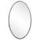 Howard Elliott Silver Oval 21.5"35.5" Metal Framed Simone Wall Mi