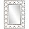 Howard Elliott Silver Rectangular 24"x32" Tellis Mirror with Latt