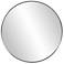 Howard Elliott Silver Round Shadowbox Framed 30" Steele Mirror
