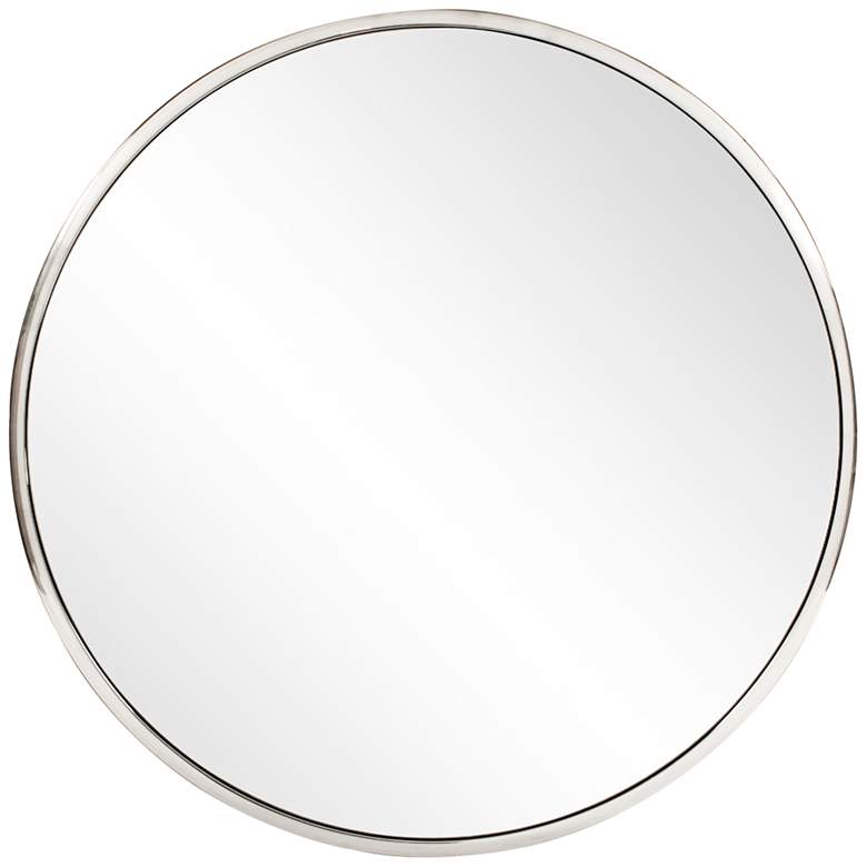 Image 2 Howard Elliott Simone Silver 36" Round Wall Mirror